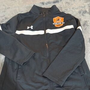 Under Armour Black and White Soccer Jacket